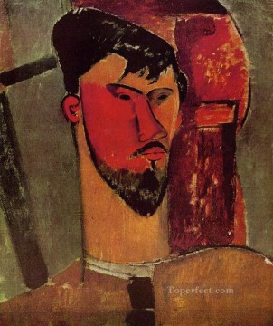 Amedeo Modigliani Painting - retrato de henri laurens 1915 Amedeo Modigliani